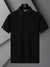 PYPR Summer Solid Polo Shirt For Men-Black-BE2090/BR14206