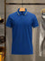 PYPR Summer Solid Polo Shirt For Men-Blue-BE2087