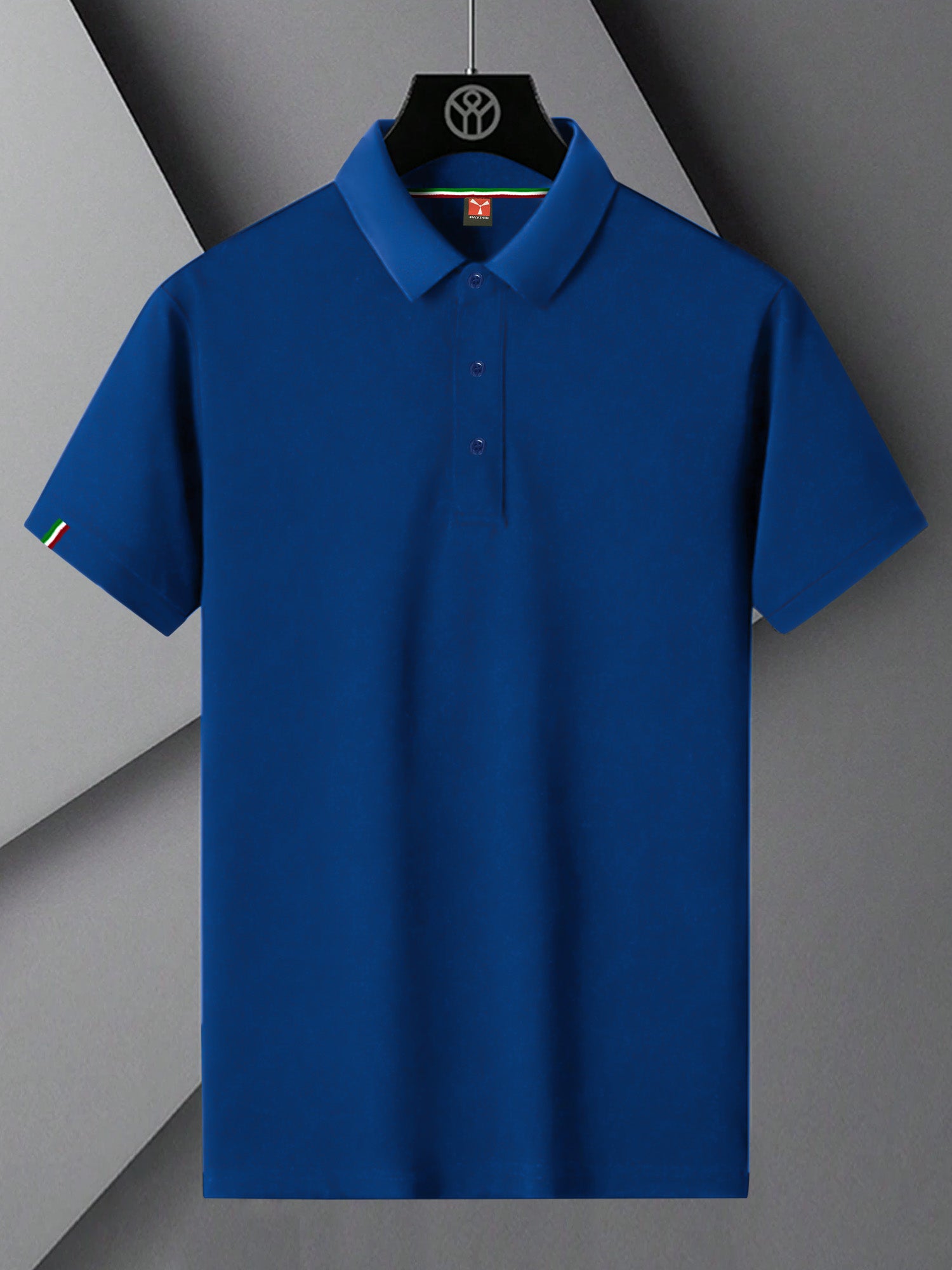 PYPR Summer Solid Polo Shirt For Men-Blue-BE2091/BR14207