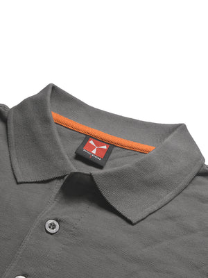 PYPR Summer Solid Polo Shirt For Men-Grey-BE1590