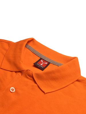 PYPR Summer Solid Polo Shirt For Men-Orange-BE1596/BR13827