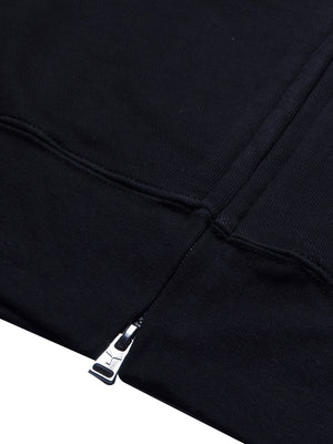 PYPR Terry Fleece Raglan Sleeve Zipper Hoodie For Men-Navy-BE2022/BR14144