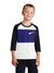 NK Single Jersey Tee Shirt For Kids-White & Black with Panel-SP2327