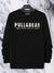 P&B Crew Neck Terry Fleece Sweatshirt For Men-Black-BE2864