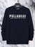 P&B Crew Neck Terry Fleece Sweatshirt For Men-Dark Blue-BE2872