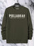 P&B Crew Neck Terry Fleece Sweatshirt For Men-Olive Green-BE2862