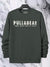 P&B Crew Neck Terry Fleece Sweatshirt For Men-Slate Green-BE2857