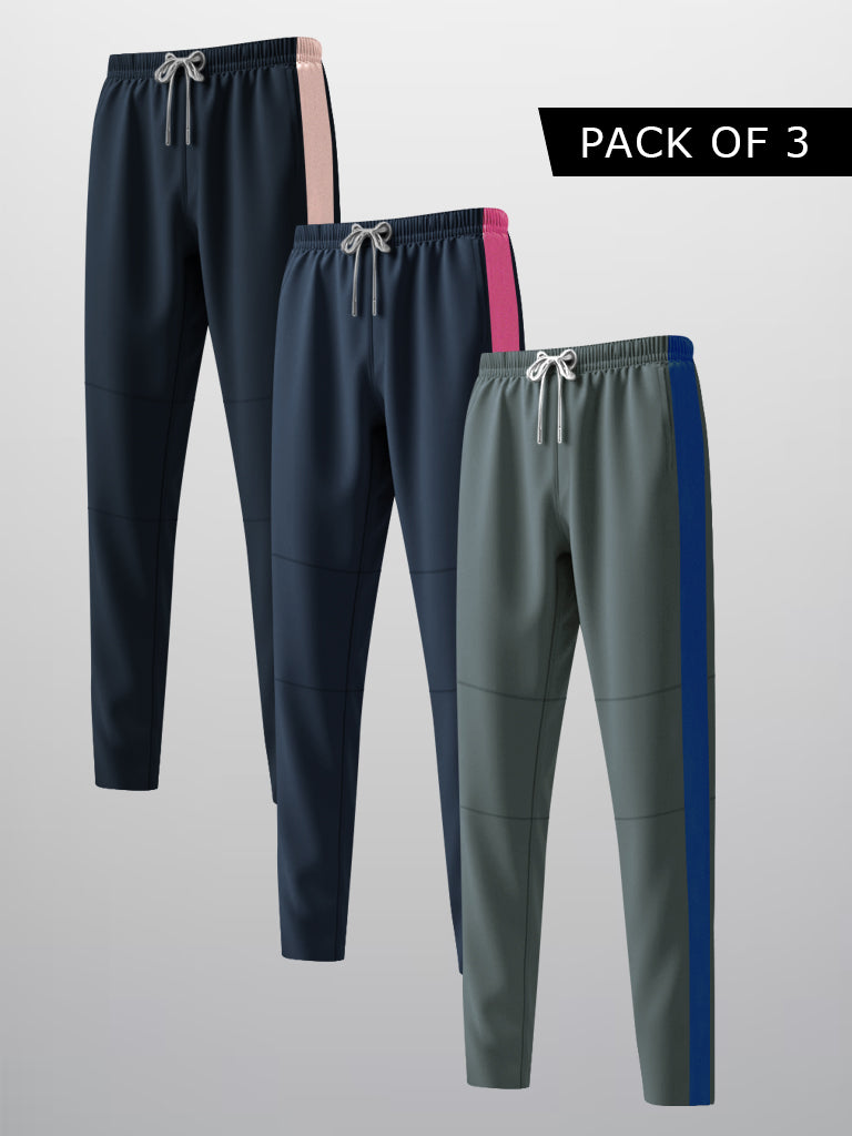Pack Of 3 Slim Fit Single Jeresy Trouser Pent For Men-BE3345/BR15785