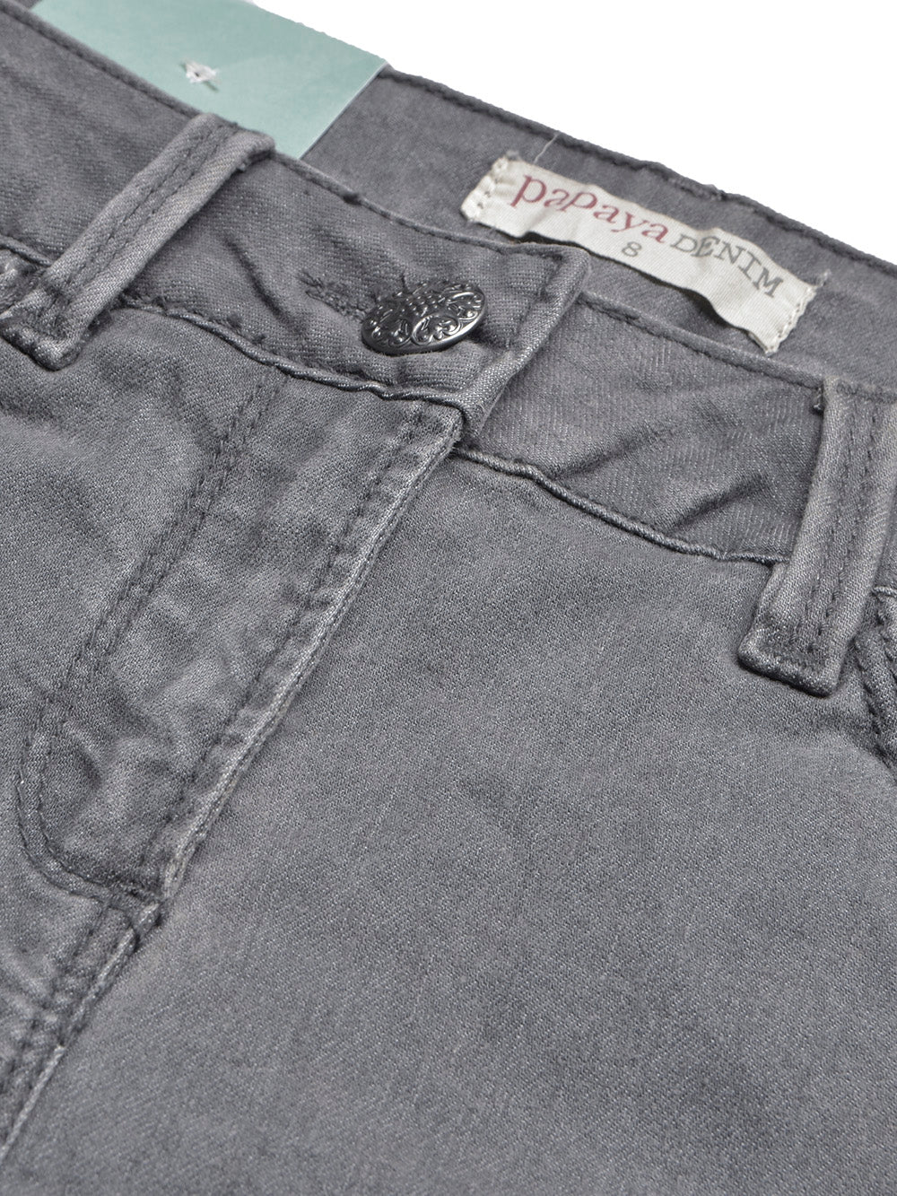 Papaya Skinny Fit Stretch Denim For Ladies-Grey Faded-BE1350