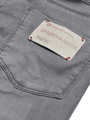 Papaya Skinny Fit Stretch Denim For Ladies-Grey Faded-BE1350