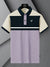 LV Summer Polo Shirt For Men-Light purple with Navy & Off White-SP1580/RT2379