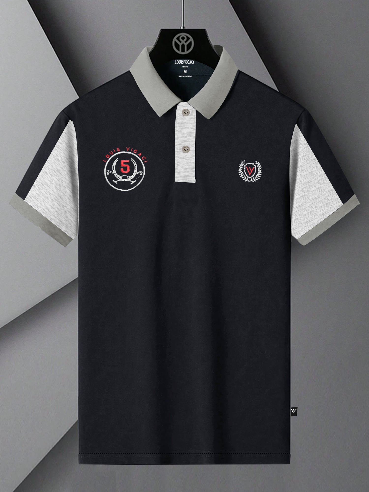 LV Summer Polo Shirt For Men-Dark Navy-SP1577/RT2378