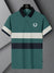 LV Summer Polo Shirt For Men-Light Persian Blue with Navy-SP1506