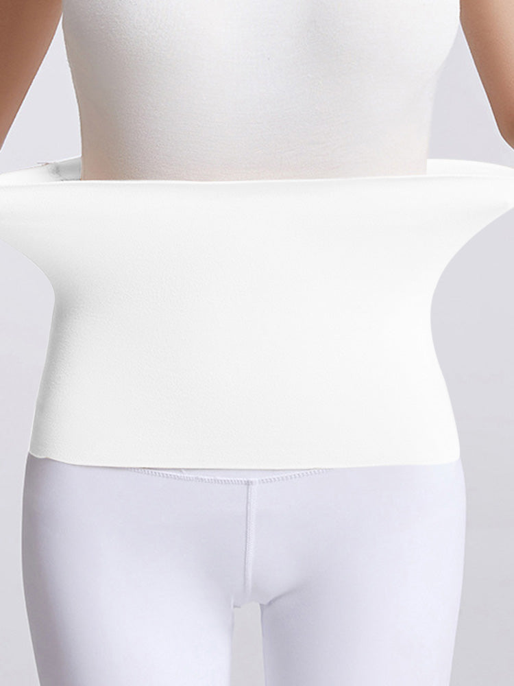 Preimium Quality Fitness Elastic Belt-White-LV411