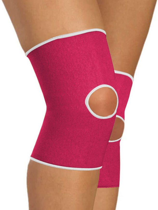 Premium Quality Elastic Hole Knee Pads-Black-LV428