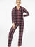 Premium Quality Flannel Night Suit For Women-Allover Check-BE2433