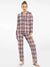 Premium Quality Flannel Night Suit For Women-Allover Check-BE2434