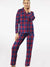 Premium Quality Flannel Night Suit For Women-Allover Check-BE2436