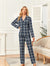 Premium Quality Flannel Night Suit For Women-Allover Check-BE2539