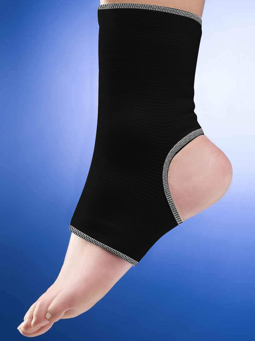 Premium Quality Foot Elsatic Guards Pair-Black-LV477