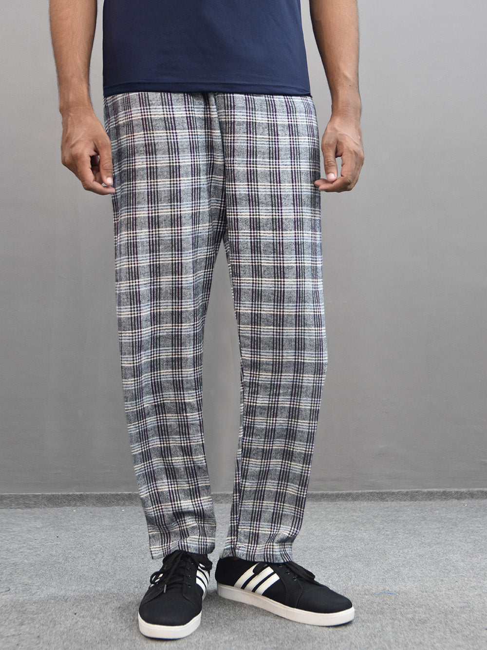 Premium Quality Regular Style Flannel Trouser For Men-BE2260/BR14398