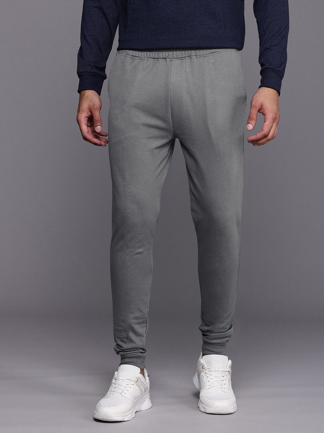 Premium Quality Slim Fit Style Trouser For Men-Grey-BE2463