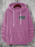 Nyc Polo Fleece Pullover Hoodie For Men-Pink-SP1423
