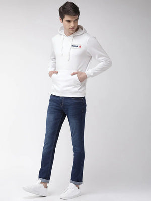 RB Fleece Pullover Hoodie For Men White-SP308