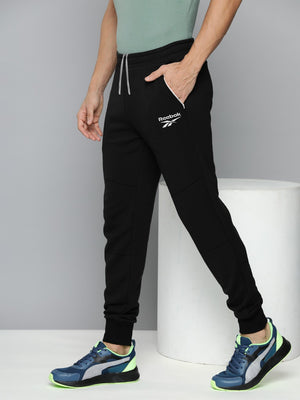 RBK Terry Fleece Jogger Sweatpant For Men-Black-BE2653