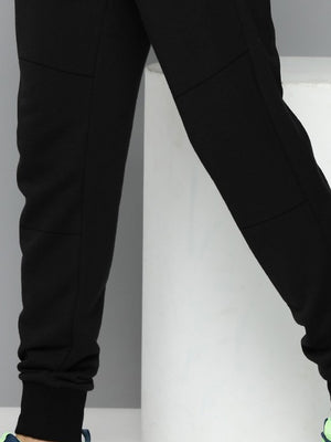 RBK Terry Fleece Jogger Sweatpant For Men-Black-BE2653