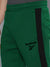 RBK Terry Fleece Jogger Sweatpant For Men-Dark Green with Black Panel-BE2569