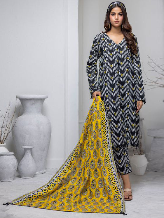 Regalia Identic Bana Dora Digital Printed Lawn Unstitched 3 Pcs Suit For Women-BE2994/BR14893