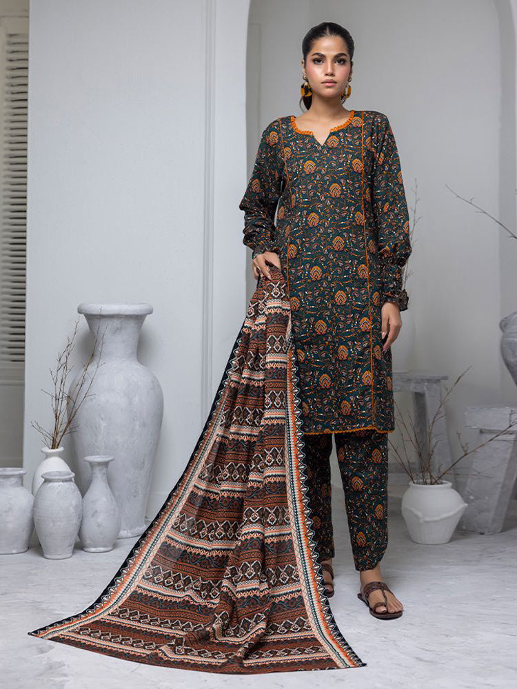 Regalia Identic Bana Dora Digital Printed Lawn Unstitched 3 Pcs Suit For Women-BE2999/BR14898