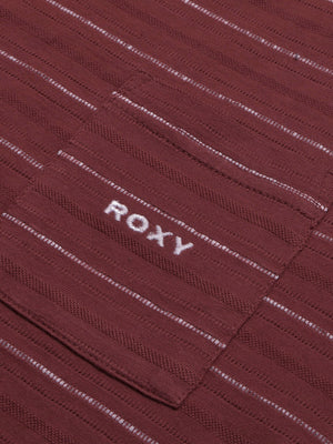 Roxy Sleeveless Pocket Style Vest T Shirt For Men-Burgundy With Stripes-BE949/BR13197