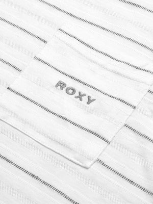 Roxy Sleeveless Pocket Style Vest T Shirt For Men-White With Stripes-BE948/BR13196