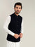 Premium Quality Stylish Velvet Waistcoat For Men-Dark Navy-SP2789