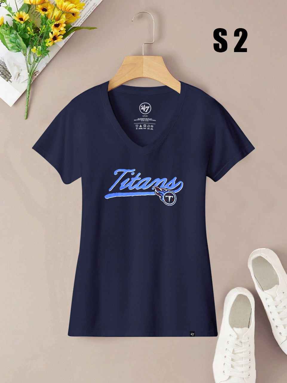 47 Summer V Neck T Shirt For Women-BE1716