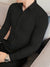Louis Vicaci Slim Fit Long Sleeve Summer Formal Casual Shirt For Men-Light Black Lining-SP2462