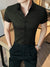 Louis Vicaci Super Stretchy Slim Fit Lycra Casual Shirt For Men-Dark Olive-SP2460