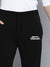 SLAZENGER Straight Fit Fleece Sweatpant For Men-Black-BE2799