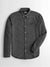 SS Premium Casual Shirt For Men-Dark Grey with Allover Print-BE1406