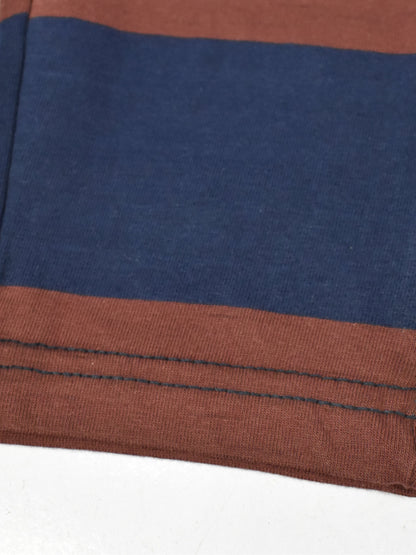 Next Slim Fit Single Jersey Jogger Trouser For Kids-Maroon & Navy Stripes-SP5023