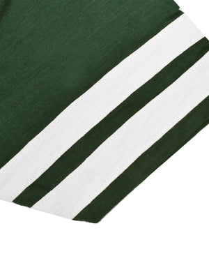 Majestic V Neck Half Sleeve Tee Shirt For Ladies-Green Melange-SP1977