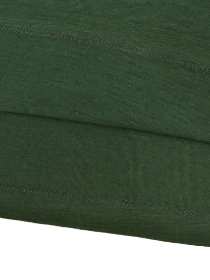Majestic V Neck Half Sleeve Tee Shirt For Ladies-Green Melange-SP1977