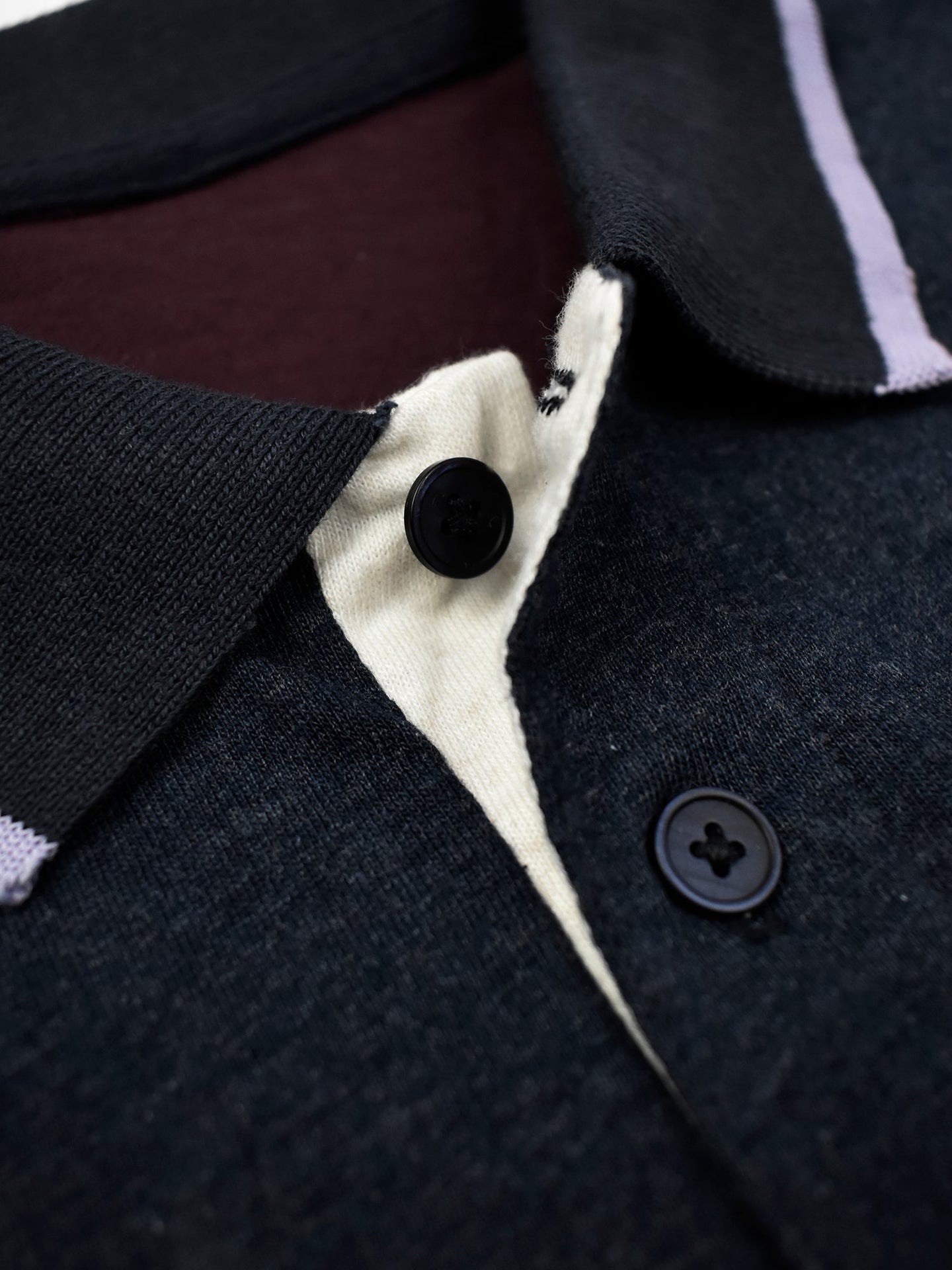 Champion Single Jersey Polo Shirt For Kids-Maroon with Off White & Navy Melange Panels-BE933/BR13180