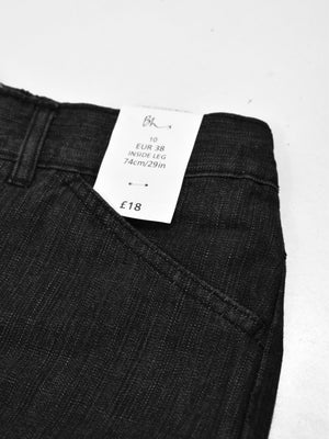 Bhs Boot Cut Non Stretch Denim For Men-Black Melange-SP2456/RT2522