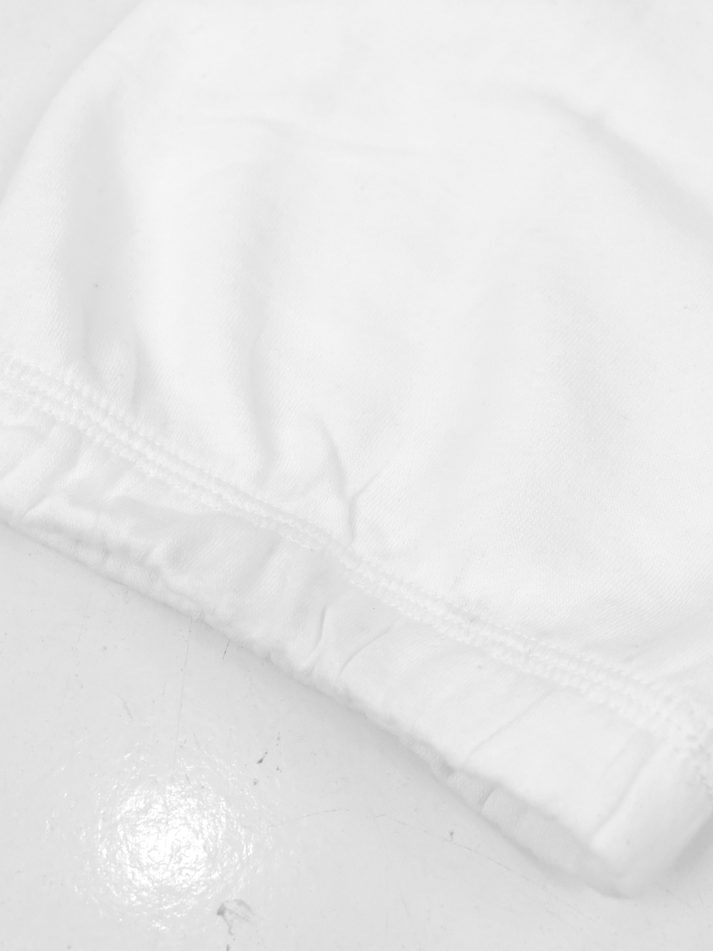 NYC Polo Fleece Gathering Bottom Capri For Ladies-White-SP2008