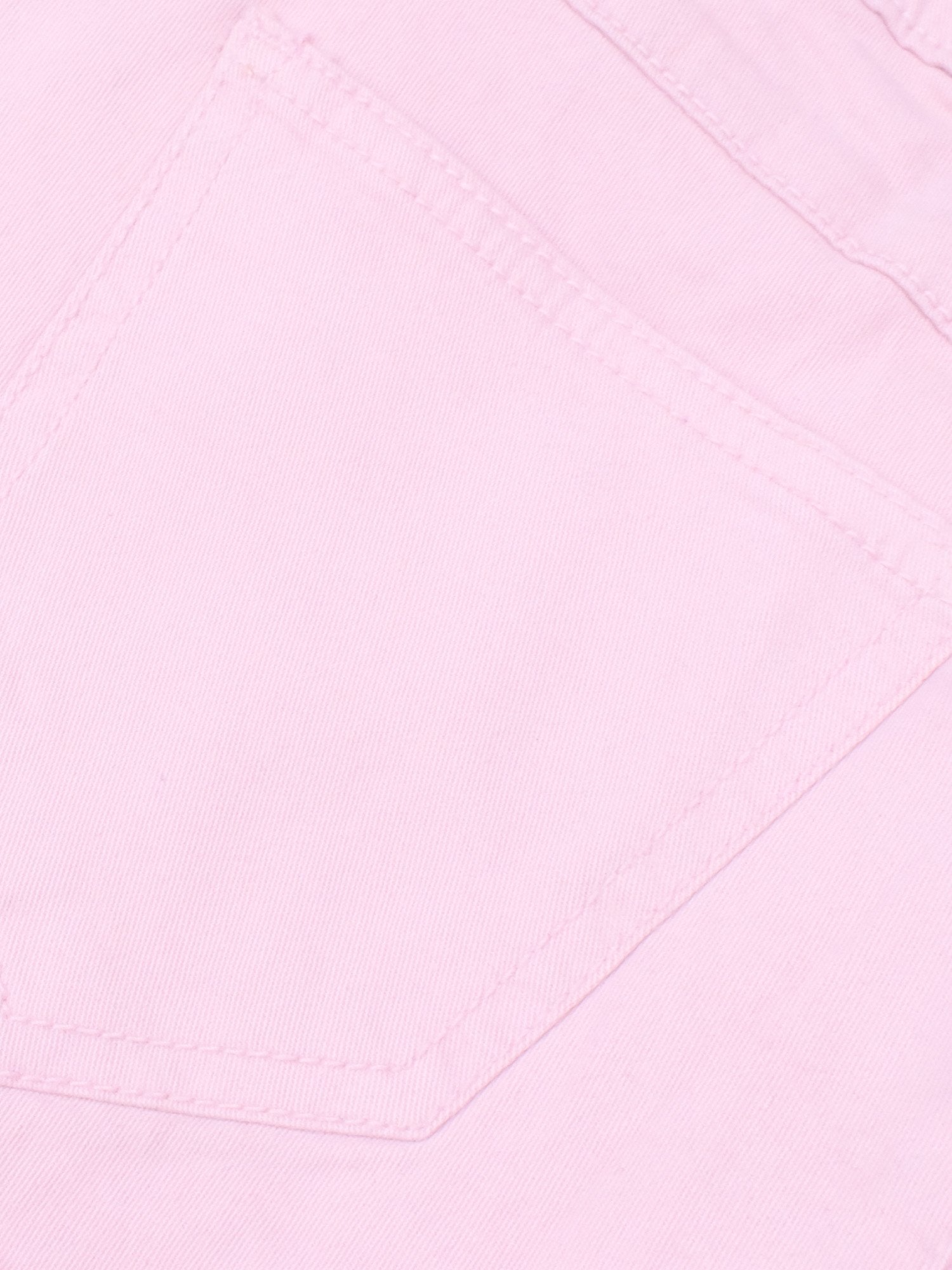 Spring Field Slim Fit Cotton Denim For Ladies-Light Pink-CSD12