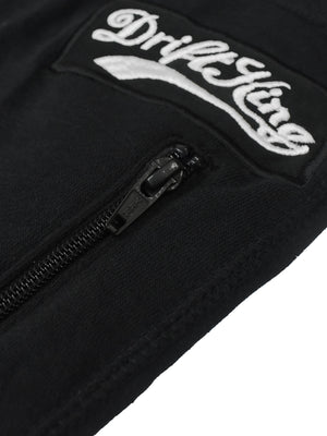 Drift King Slim Fit Light Fleece Jogger Trouser For Men-Black-BE291/BR1090