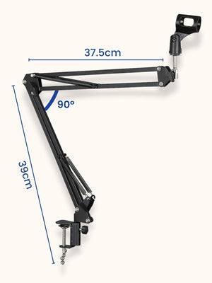 SYGA 35 Metal Cantilever Microphone Desktop Universal Capacitor Wheat Stand-BE1854/BR14023